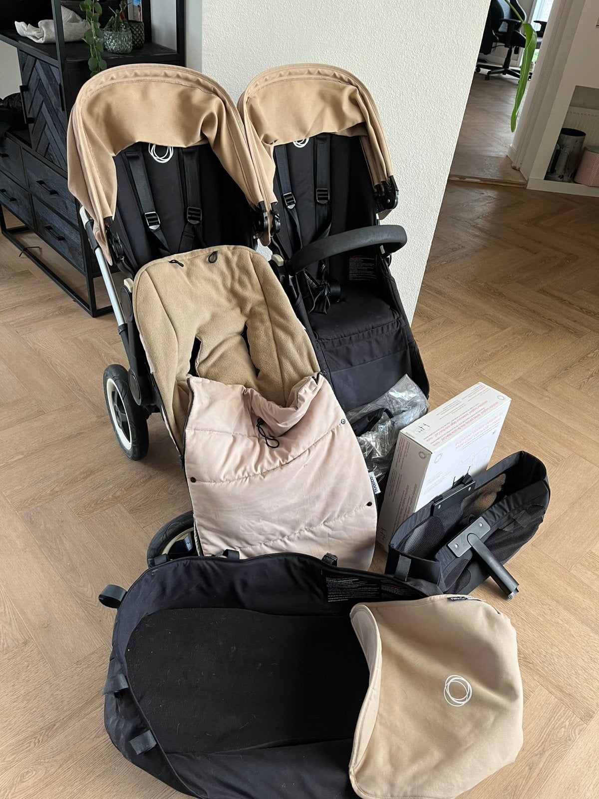 Bugaboo donkey duo met veel accesoires, Ophalen, Zo goed als nieuw, Bugaboo