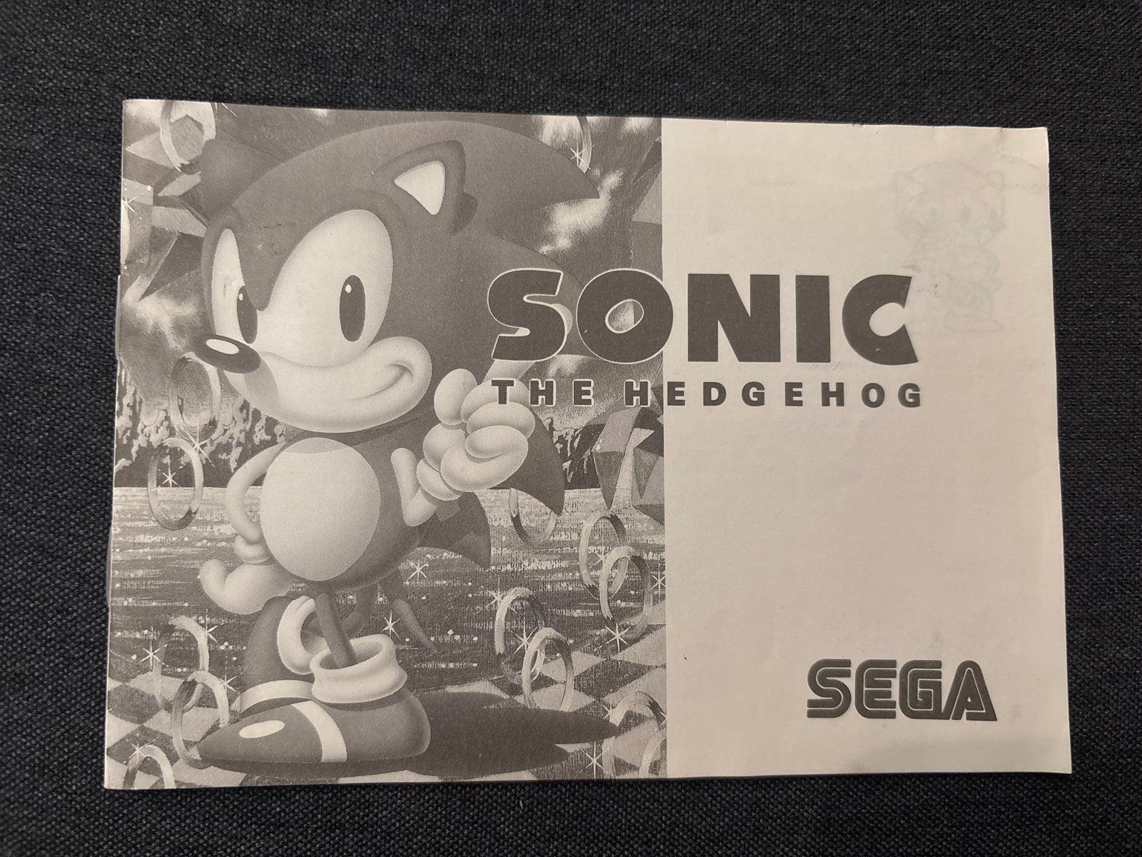 Sonic 1 Master System Handleiding - PAL - Goede staat, Spelcomputers en Games, Ophalen of Verzenden, Gebruikt, Platform, Master System