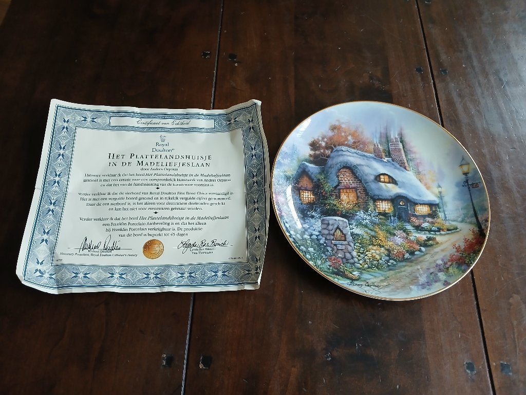 Royal Doulton Bord - Het Plattelandshuisje,21cm, Ophalen of Verzenden