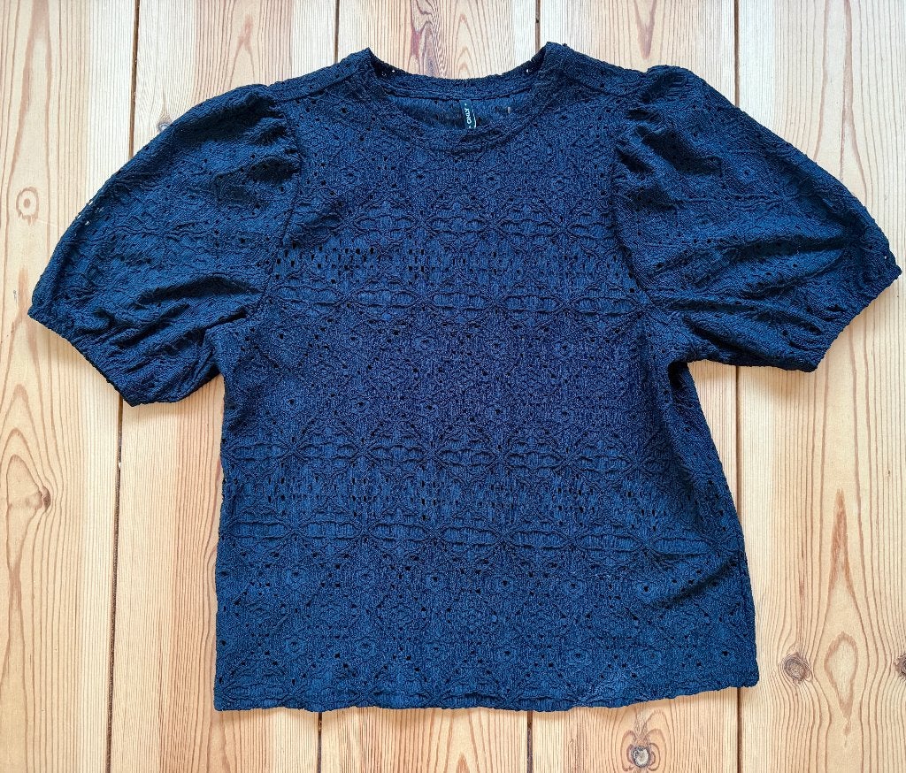 Shirt / Top Only - Zwart kant - Small / maat 36, Only, Zwart, Ophalen of Verzenden, Zo goed als nieuw