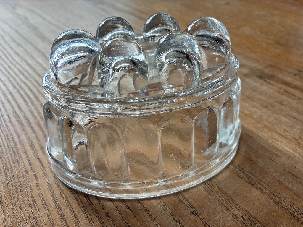 Vintage glazen puddingvorm, Ophalen of Verzenden