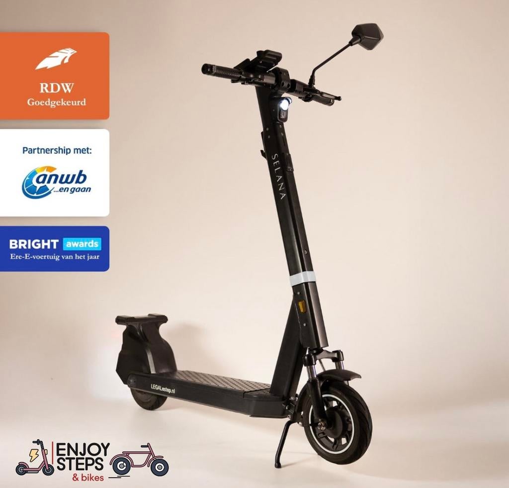 Nieuwe Selana Alpha 100% Legale E-Step | Gratis Alarm & Gps!, Fietsen en Brommers, Steps, Ophalen of Verzenden, Nieuw, Elektrische step (E-scooter)