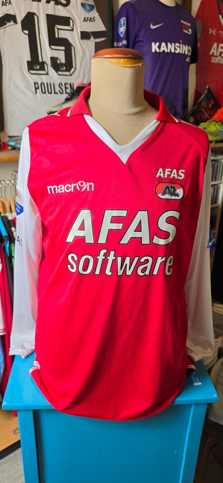 Matchworn Markus Henriksen shirt met foute bedrukking, Overige maten, Ophalen of Verzenden, Macron, Voetbal