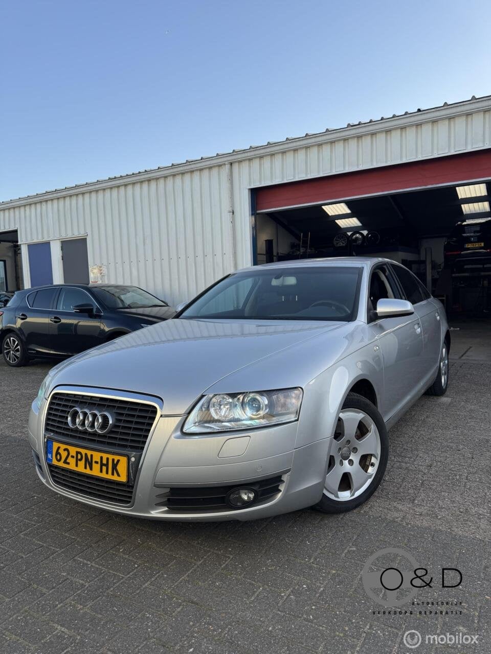 Audi A6 Limousine 2.4 Pro Line | Leer | Navi | Automaat, Auto's, Bedrijf, Euro 4, Zilver of Grijs, 6 cilinders