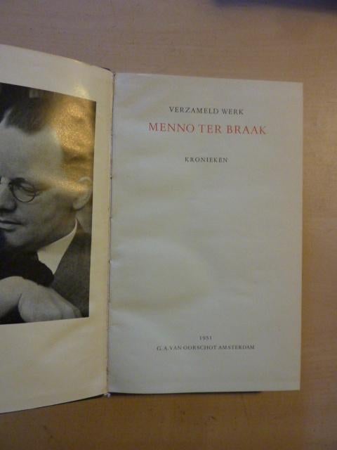 Menno ter Braak - Verzameld werk 7, Boeken, Literatuur, Ophalen of Verzenden, Gelezen