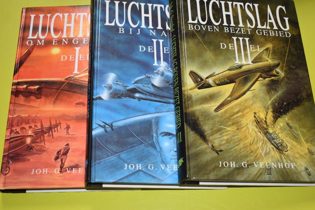 Luchtslag deel 1/2 en 3- Joh.G. Veenhof, Boeken, Tweede Wereldoorlog, Ophalen of Verzenden, Zo goed als nieuw, Overige onderwerpen