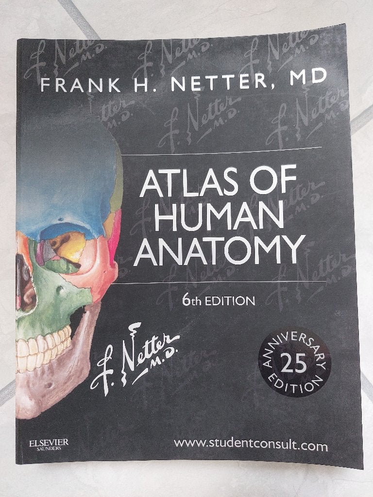 Atlas of Human Anatomy - Frank H. Netter, 6e editie, Boeken, Frank H. Netter, MD, Zo goed als nieuw, Beta, HBO