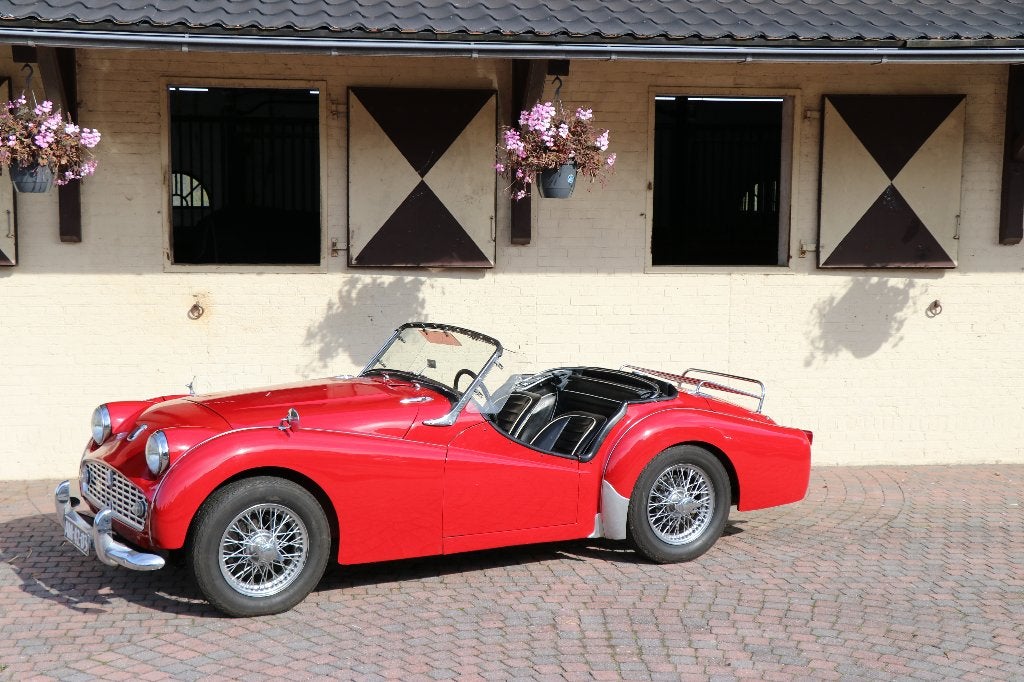 Triumph 1956 Rood, Auto's, 1998 cc, Zwart, Cabriolet, Handgeschakeld