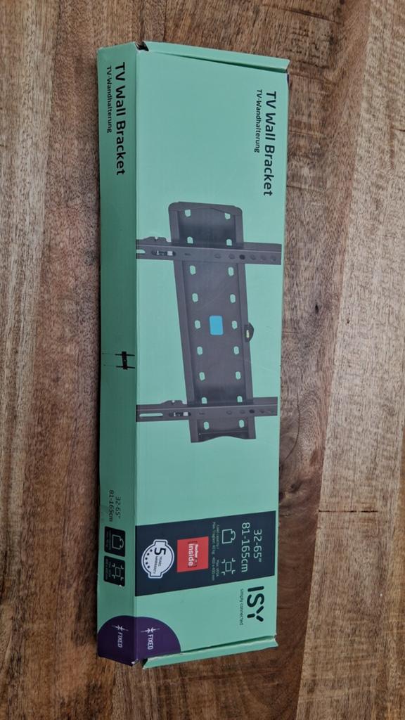 ISY ITV-1100 TV-muurbeugel 32-65 inch, Ophalen of Verzenden, Nieuw