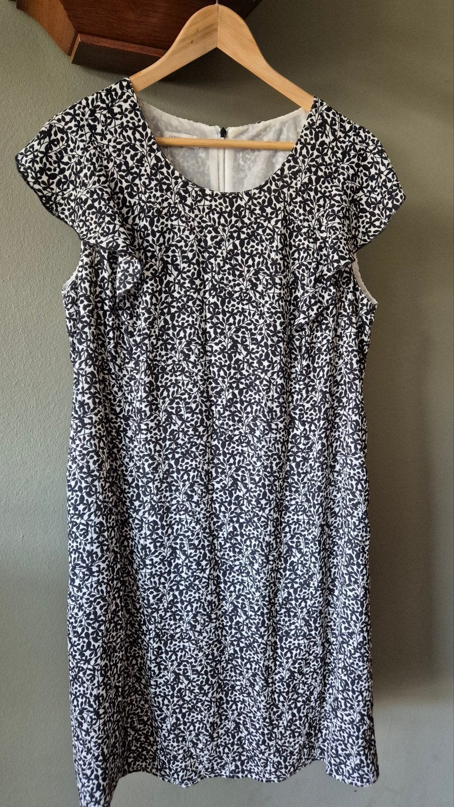 Gerry Weber zgan zwart witte bloemen jurk mt 44, Overige kleuren, Maat 42/44 (L), Ophalen of Verzenden, Zo goed als nieuw
