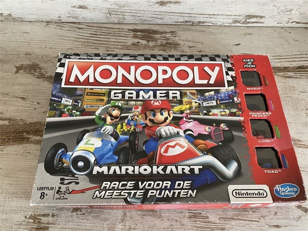 Monopoly gamer mariokart [s903], Verzenden, Zo goed als nieuw
