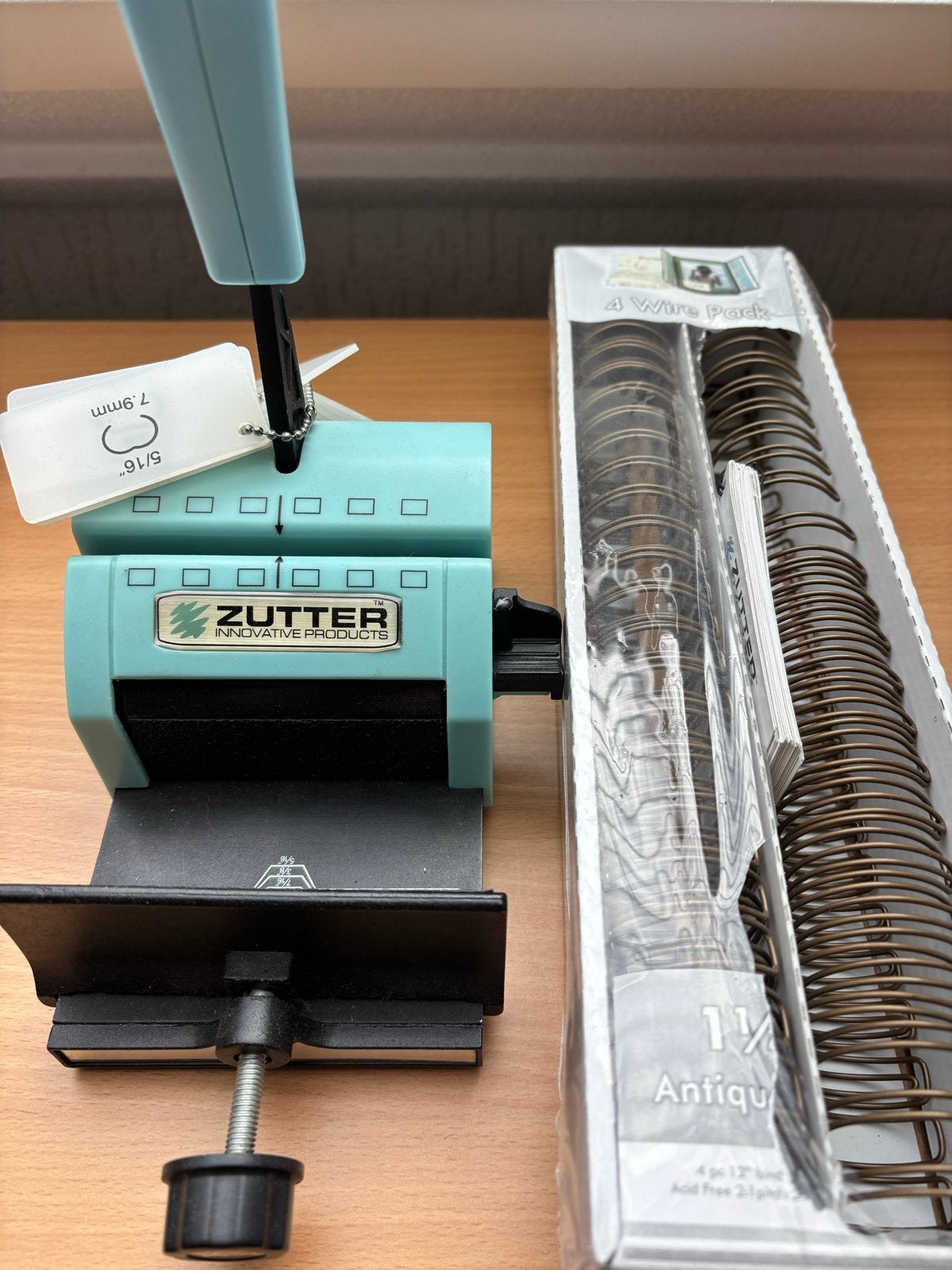 Zutter Bind-it-All Bindmachine met 4 Wire Packs, Ophalen, Zo goed als nieuw, Overige typen, Overige merken