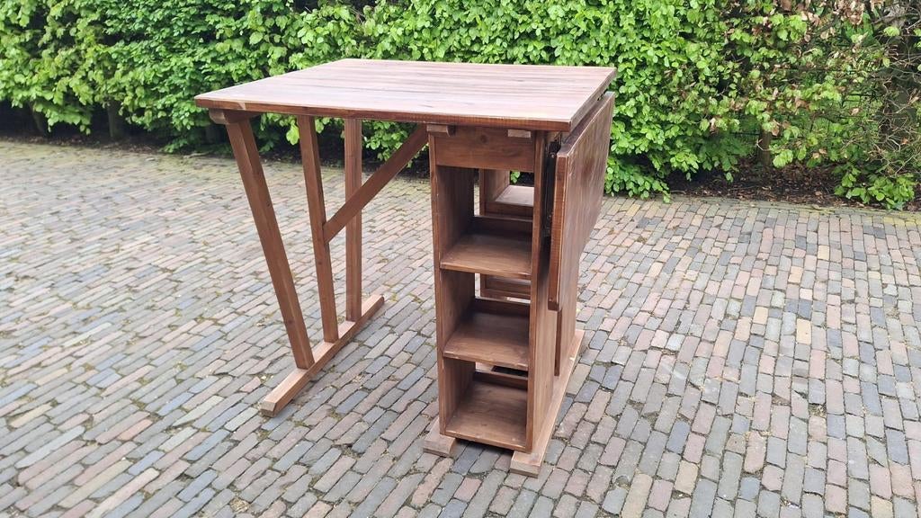 Inklapbare Bartafel 2-4 Personen - Ideaal voor Kleine Ruimte, Ophalen, Gebruikt