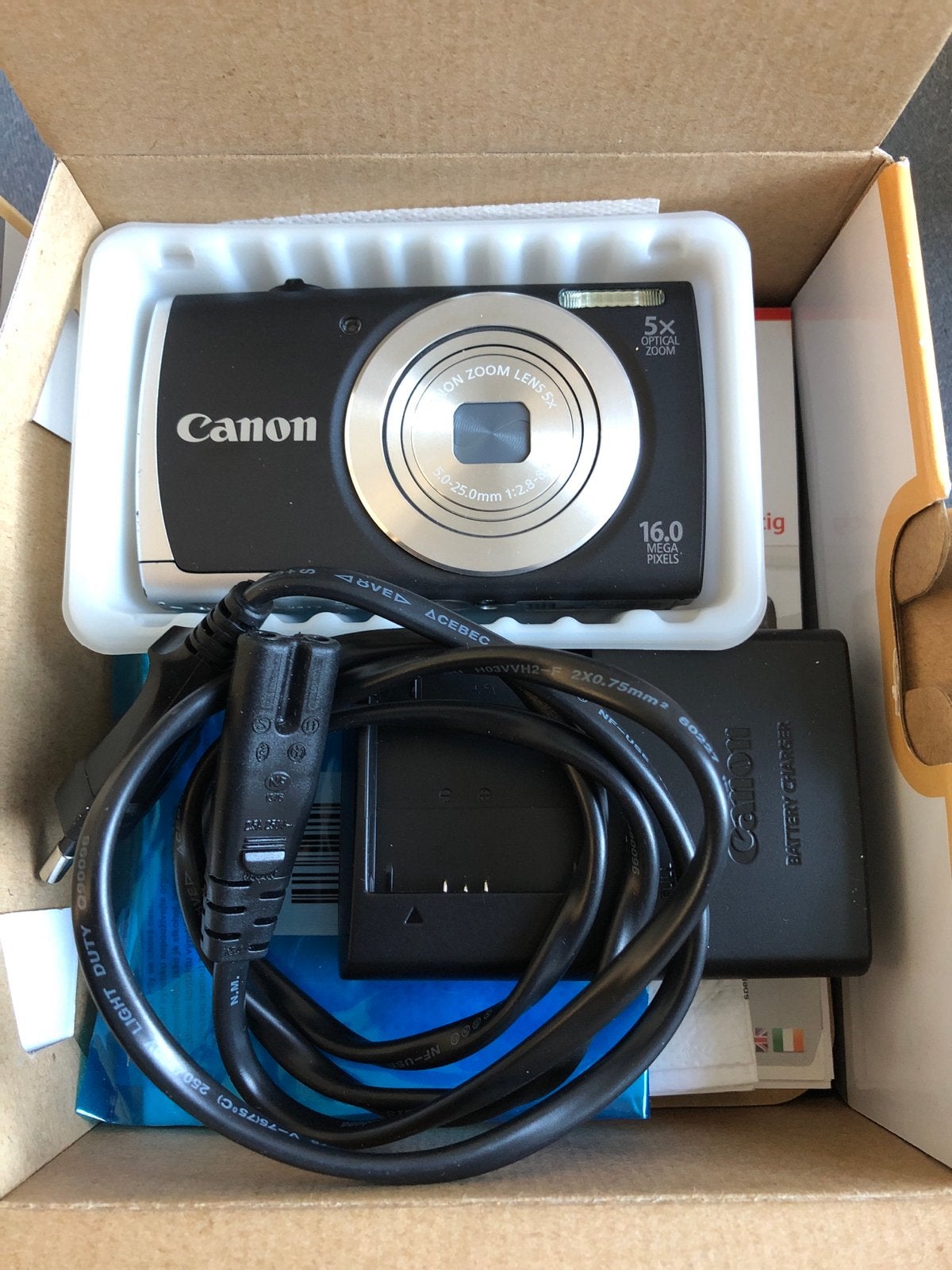 Canon PowerShot A2500 Compact Camera - 16MP, 5x Zoom, Ophalen of Verzenden, Zo goed als nieuw, Canon, 4 t/m 7 keer