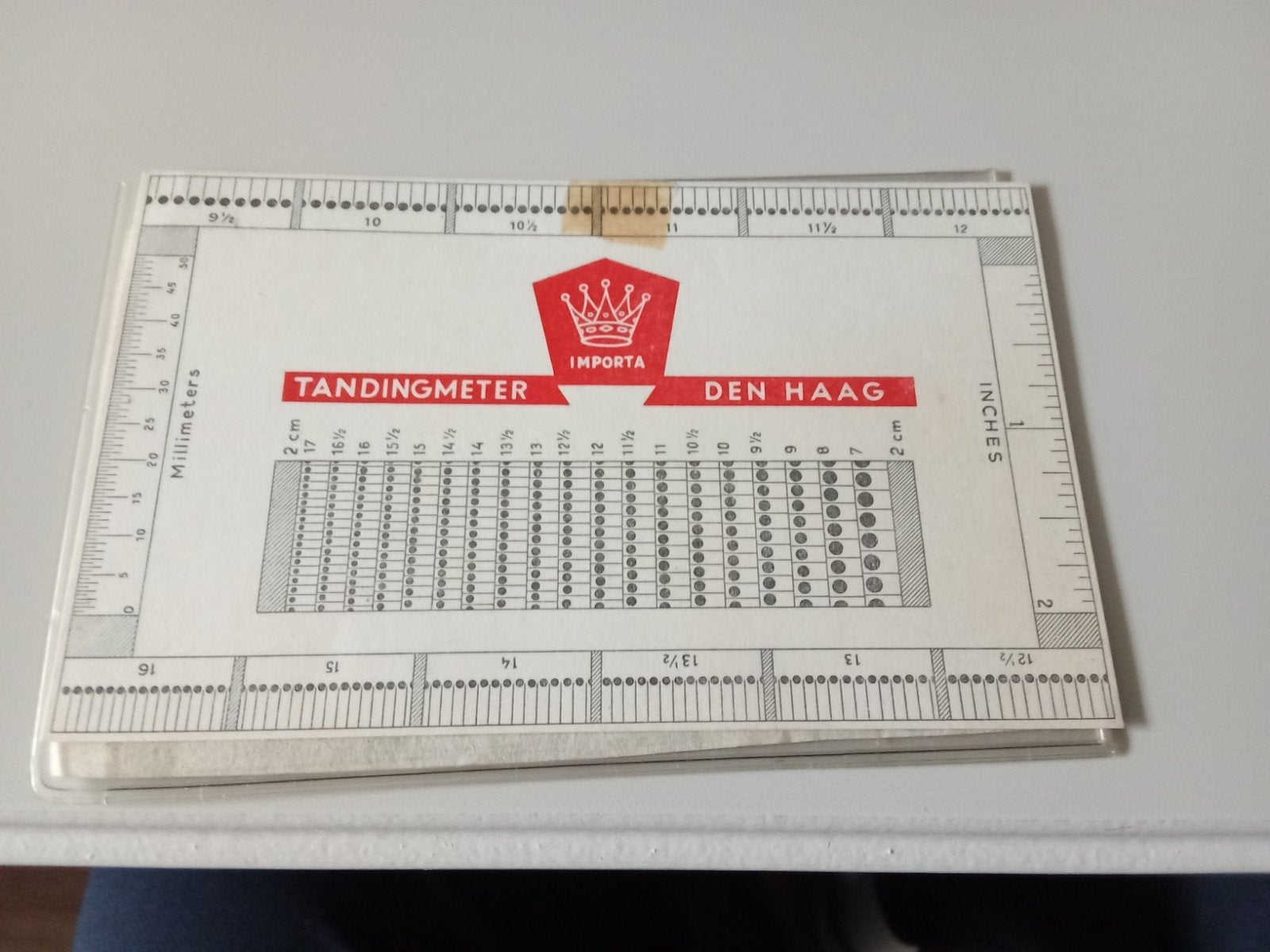 Vintage Tandingmeter Importa Den Haag, Ophalen of Verzenden