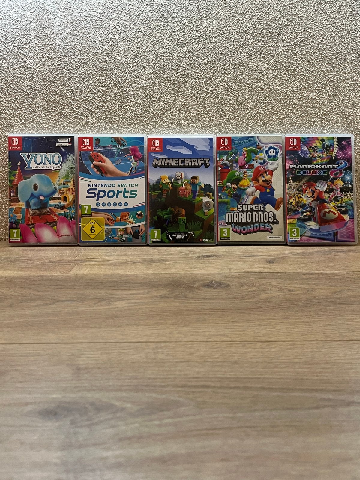 Nintendo Switch met 5 games en 2 controllers, Ophalen, Met games, Met 2 controllers, Zo goed als nieuw