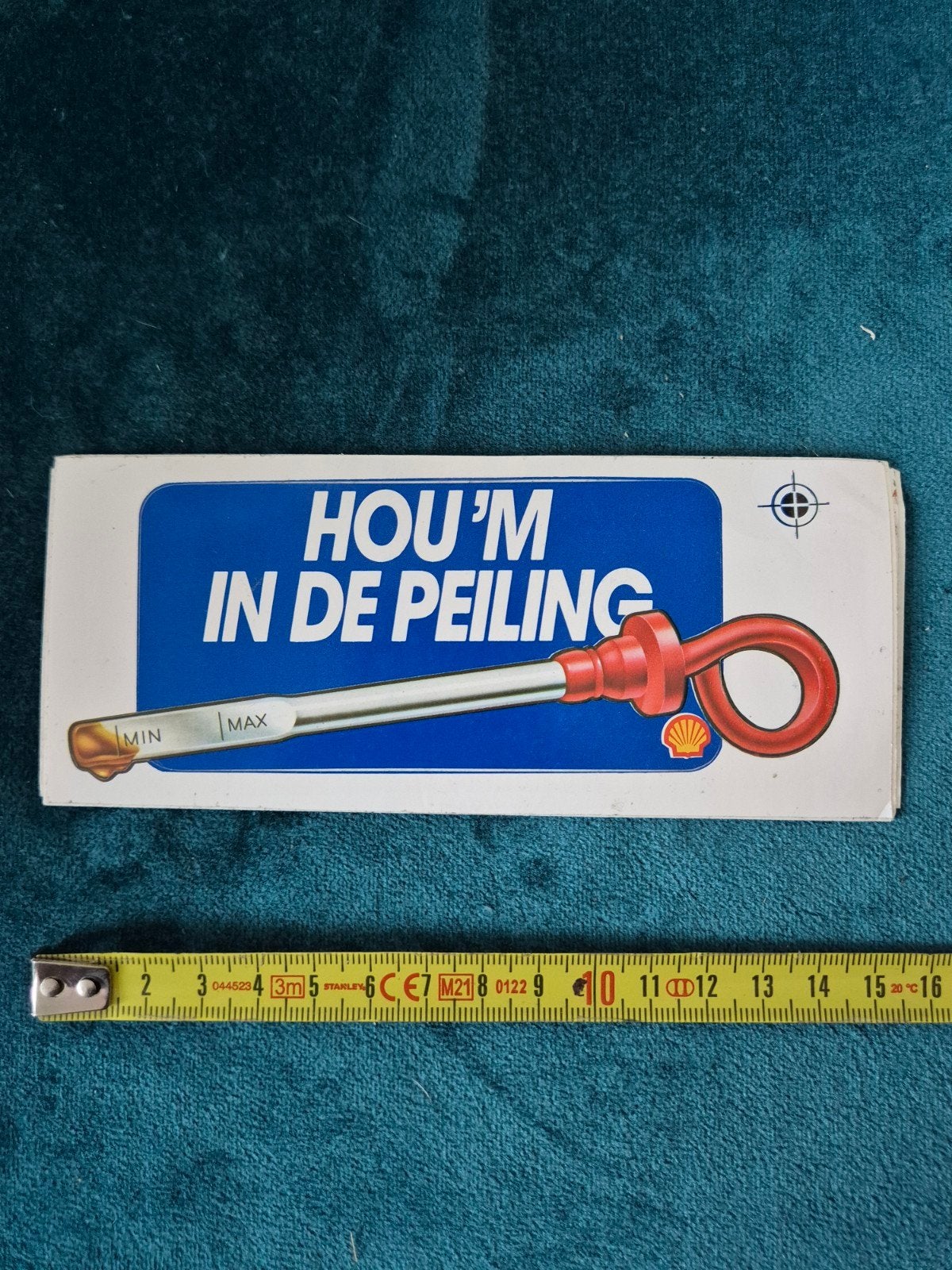 Sticker Shell Hou'm in de peiling, Ophalen of Verzenden, Zo goed als nieuw