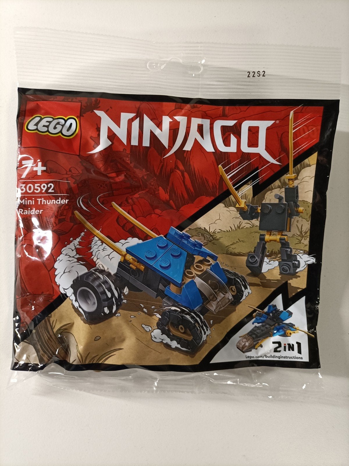 LEGO Ninjago 30592 Mini Thunder Raider Polybag Nieuw, Inclusief instructies, Lego, Nieuw, Ophalen of Verzenden