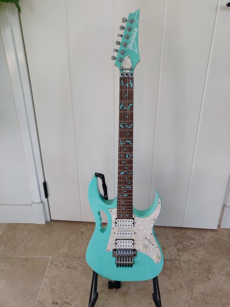 Ibanez JEM70V-SFG Steve Vai Signature Gitaar, Ophalen, Zo goed als nieuw, Solid body, Ibanez