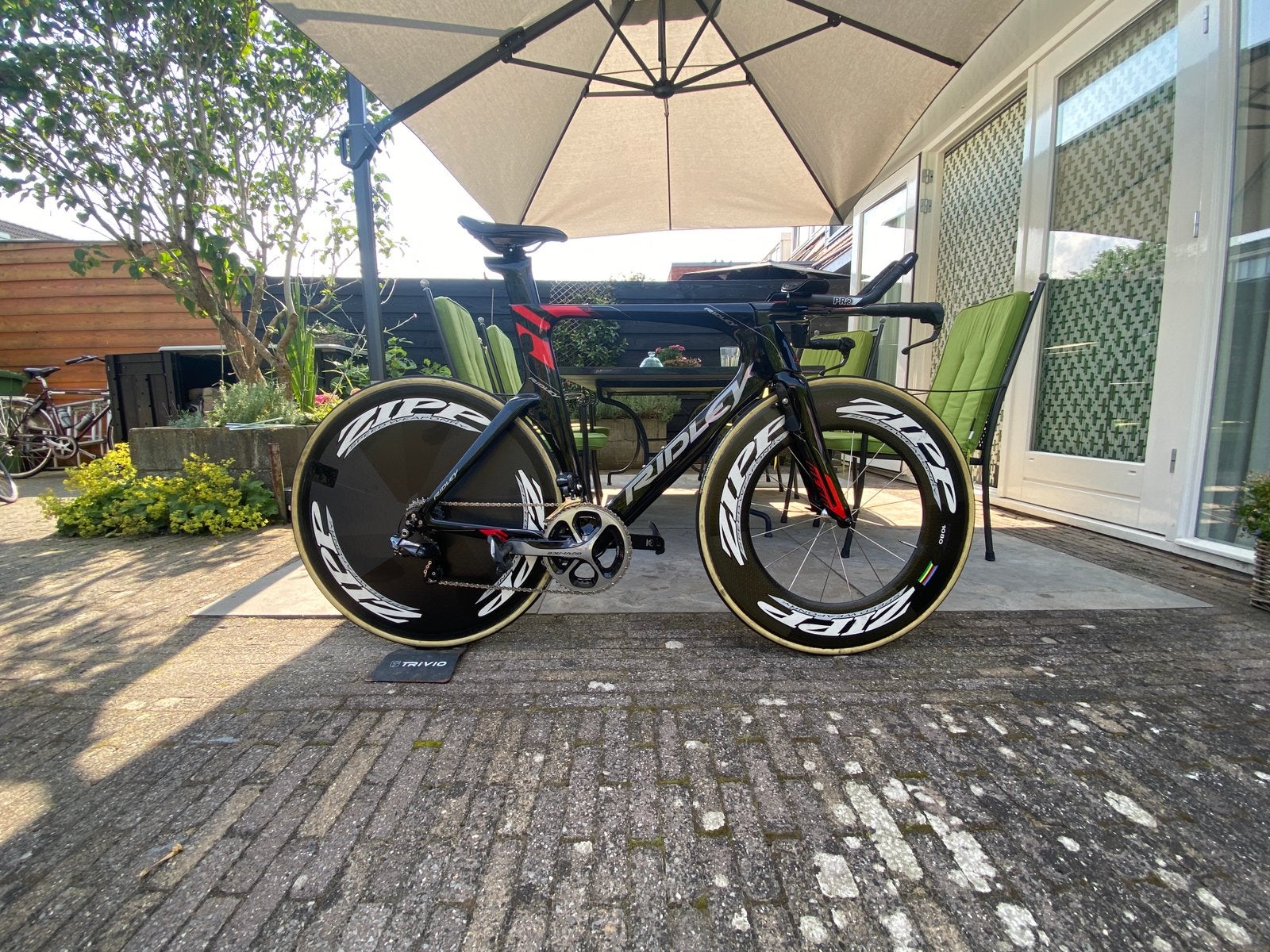 Ridley Dean Tijdritfiets, Velgrem, Zo goed als nieuw, Meer dan 20 versnellingen, 53 tot 57 cm