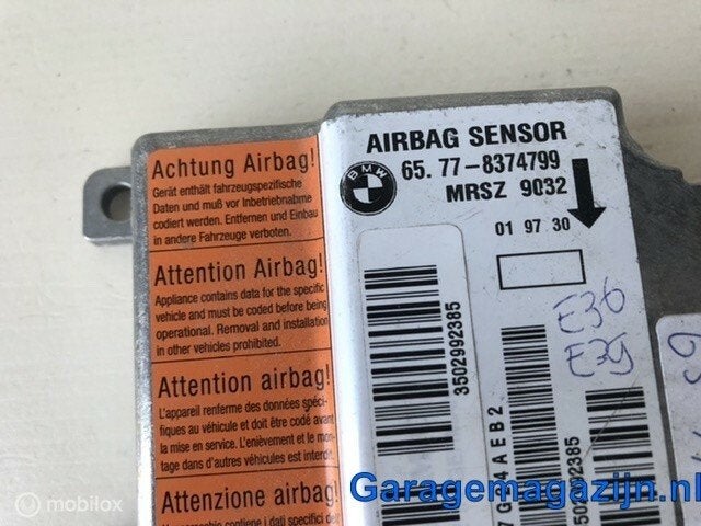Foto 3 van Airbag sensor origineel temic 6577 8374799 BMW Z3 E36