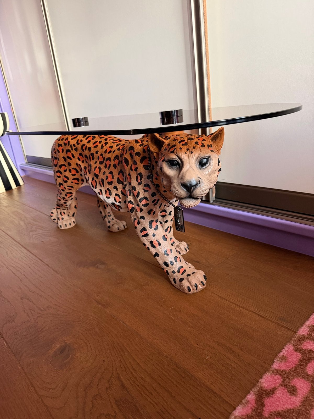 Bold Monkey salontafel met luipaard, Ophalen, Minder dan 50 cm, 50 tot 100 cm, Ovaal