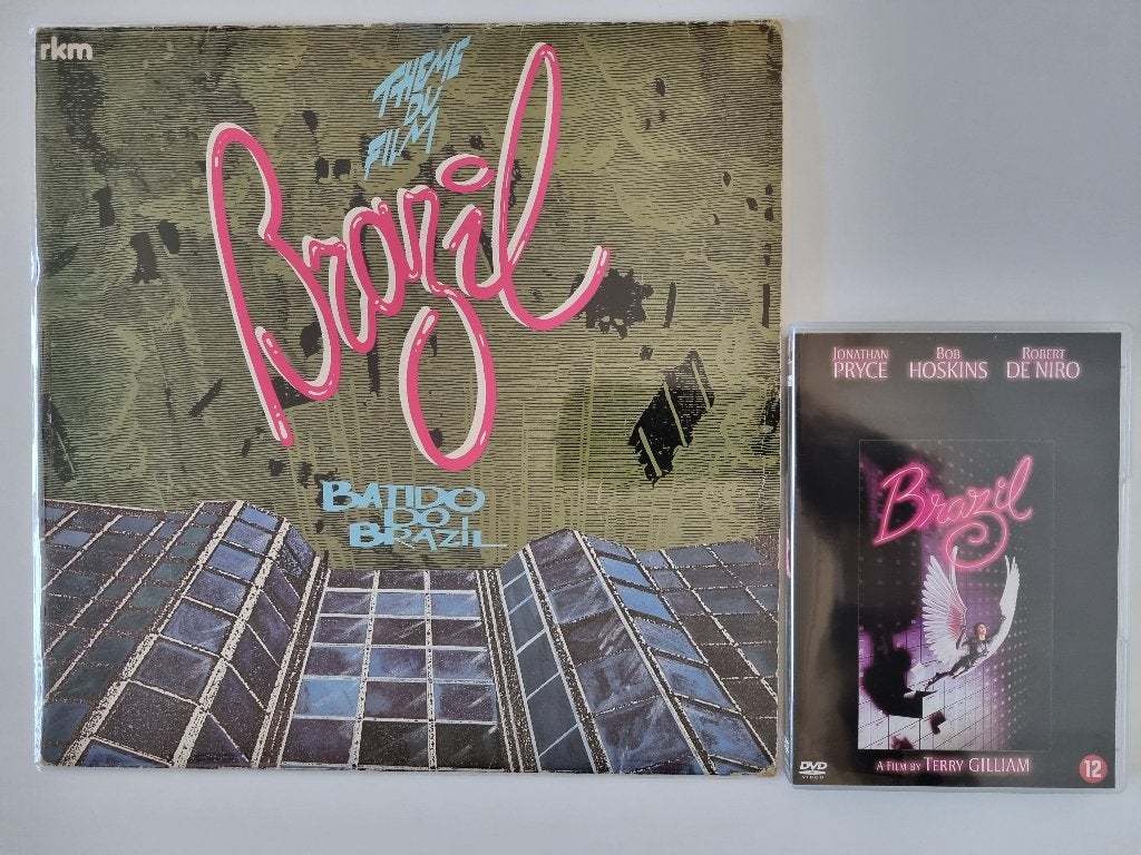 Brazil DVD + Maxi Single op Vinyl - Terry Gilliam - uit 1985, Ophalen of Verzenden, Zo goed als nieuw, 12 inch