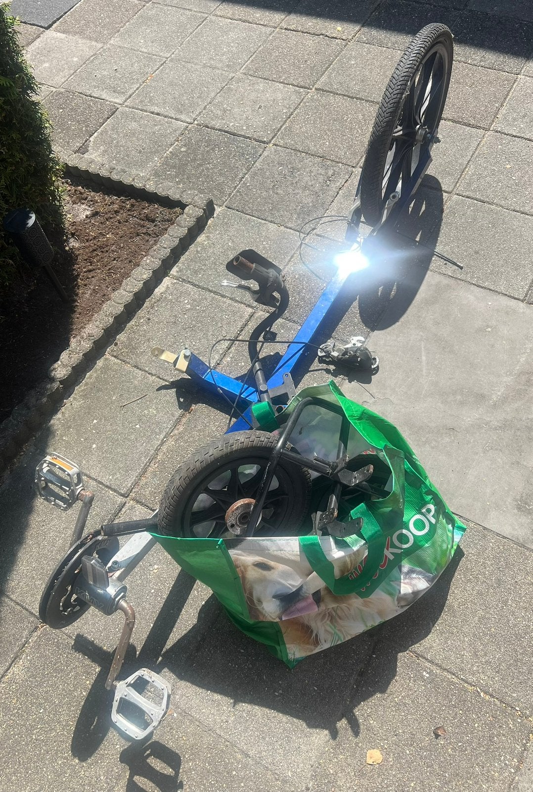 Ligfiets kindermaat onderdelen. (Zie foto’s), Fietsen en Brommers, Fietsen | Ligfietsen, Ophalen, Gebruikt, Overige merken
