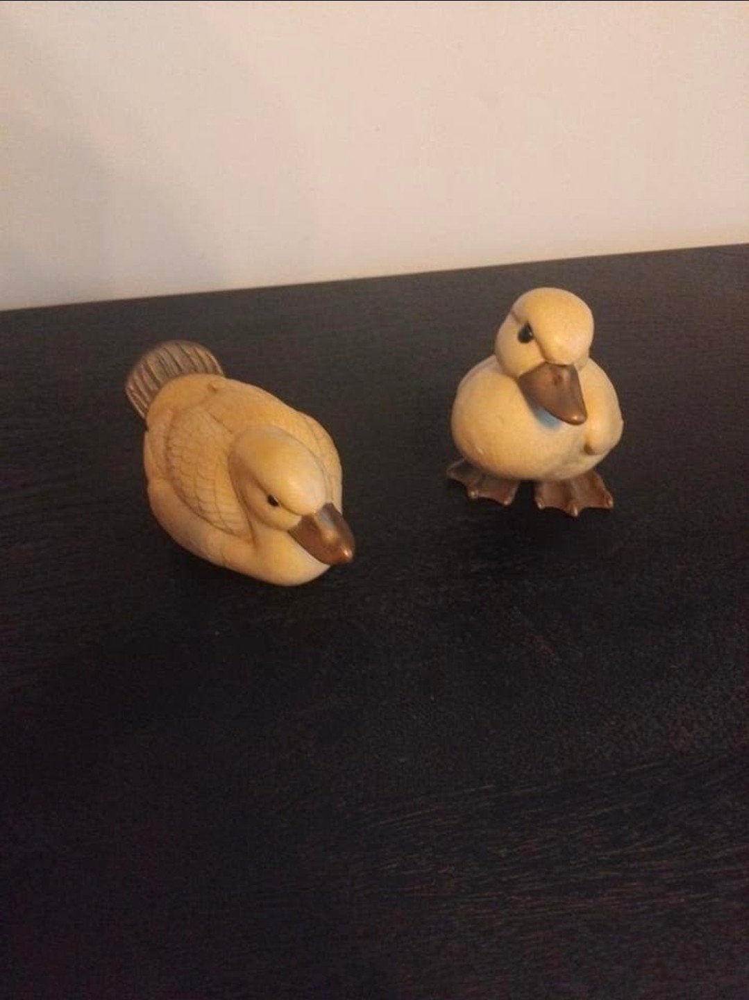 set vintage Elli Malevolti-eendbeeldjes: met de hand gesnede, Verzamelen, Beelden en Beeldjes, Ophalen of Verzenden