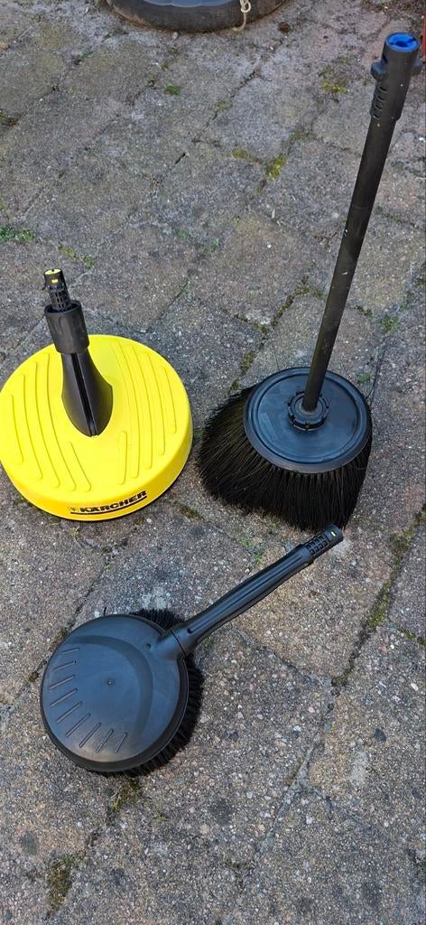 3 Kärcher , borstels voor de hogedrukreiniger, zgan, Tuin en Terras, Hogedrukreinigers, Ophalen of Verzenden, Zo goed als nieuw