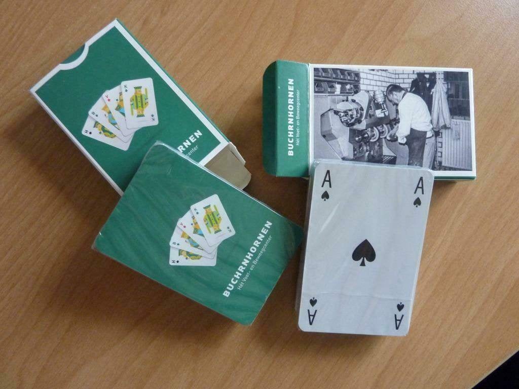 2 x stok speelkaarten Buchrnhornen Het voet- en beweegcenter, Verzamelen, Speelkaarten, Jokers en Kwartetten, Ophalen of Verzenden