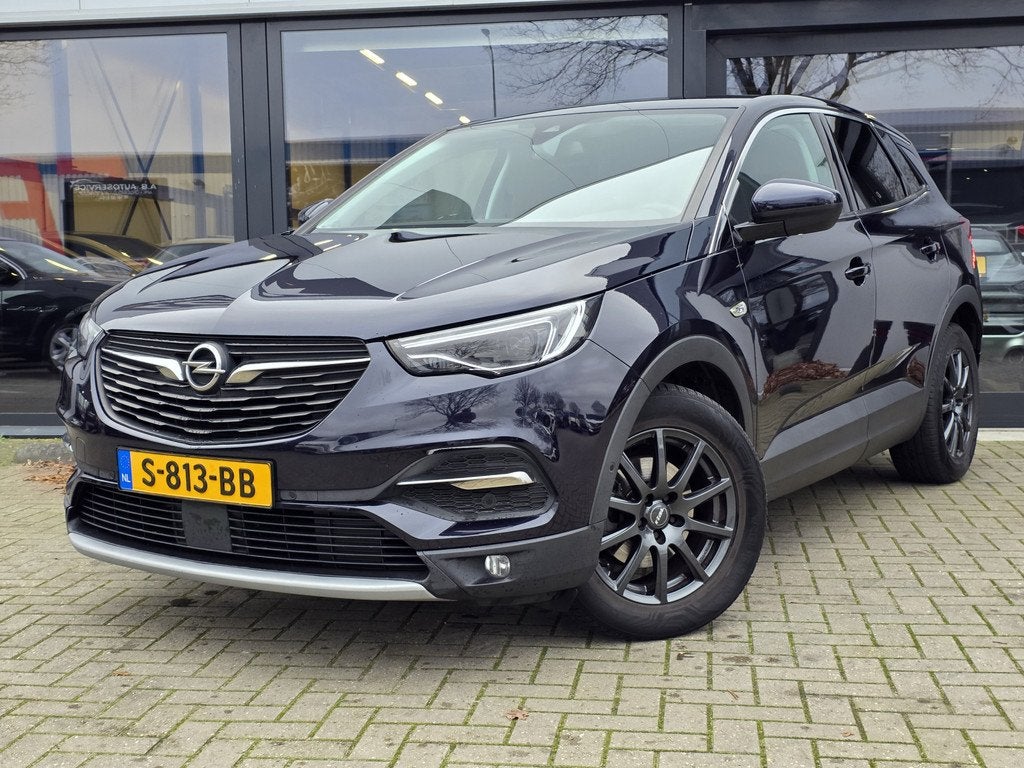 Opel Grandland X 1.2 Turbo Innovation + VOLLEER + COMFORTSTO, Gebruikt, 1199 cc, Blauw, Leder