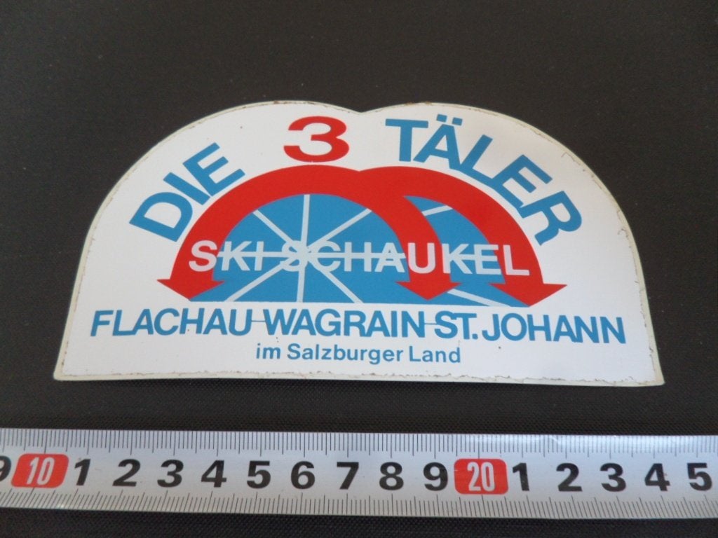 sticker Oostenrijk Die 3 Täler Flachau Wagrain St. Johann, Ophalen, Zo goed als nieuw
