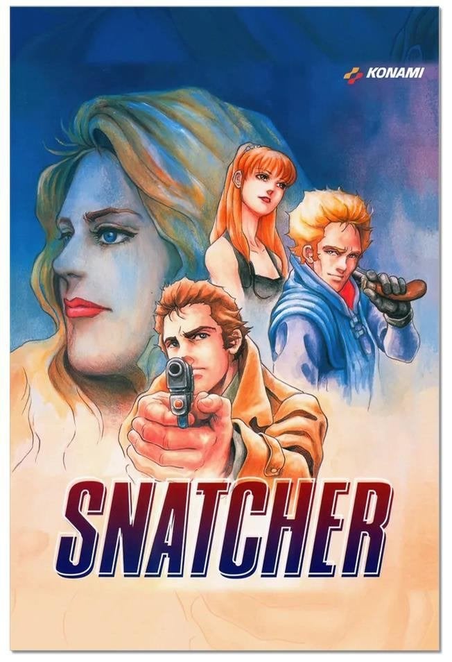 [Grote Retro Game Poster] SNATCHER msx saturn Konami, Verzenden, Nieuw, A1 t/m A3, Film en Tv