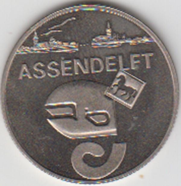 Penning 1 Zaanse Klop 25 Jaar Zaanstad - Assendelft, Ophalen of Verzenden, Overige materialen, Nederland