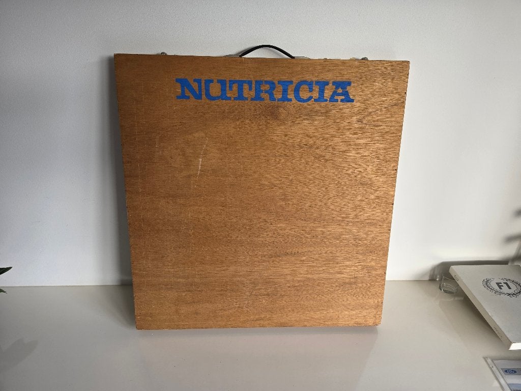Vintage Nutricia houten presentatiekoffer XL 79 cm, Ophalen, Gebruikt, Overige instrumenten, Flightcase