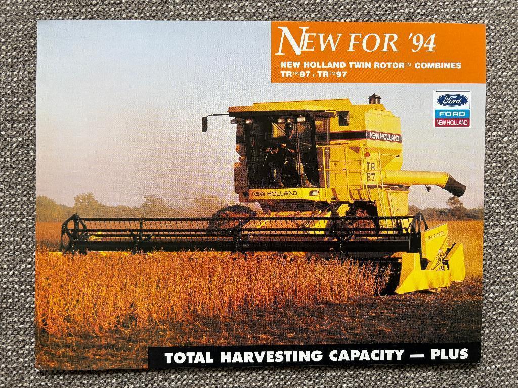 Ford New Holland TR combine trekker folder tractor brochure, Ophalen of Verzenden, Gelezen, Ford