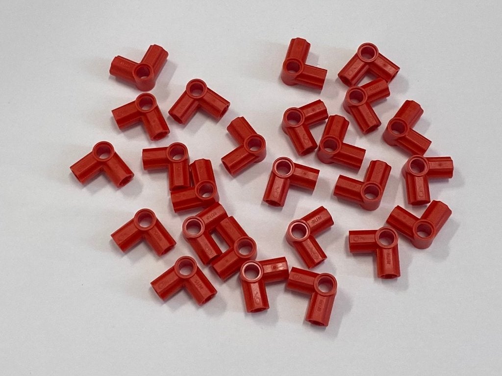 Partij Lego 25x nieuwe rode Technic, Axle en Pin connector, Overige thema's, Lego, Nieuw, Ophalen of Verzenden
