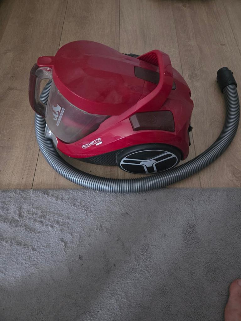 Rowenta Compact Power Cyclonic stofzuiger - Rood, Gebruikt, Geschikt voor harde vloeren, Sledestofzuiger, Reservoir