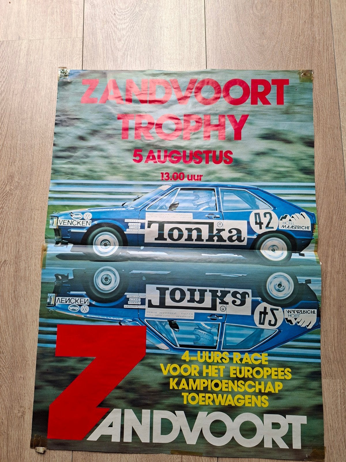 Zandvoort Trophy 1977 Race Poster - Tonka Ford Escort, Ophalen, Gebruikt, Auto's