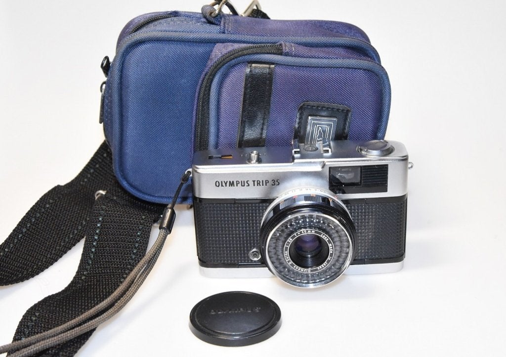 Olympus Trip 35  Zuiko 40mm 2.8, Ophalen of Verzenden, Gebruikt, Spiegelreflex, Canon