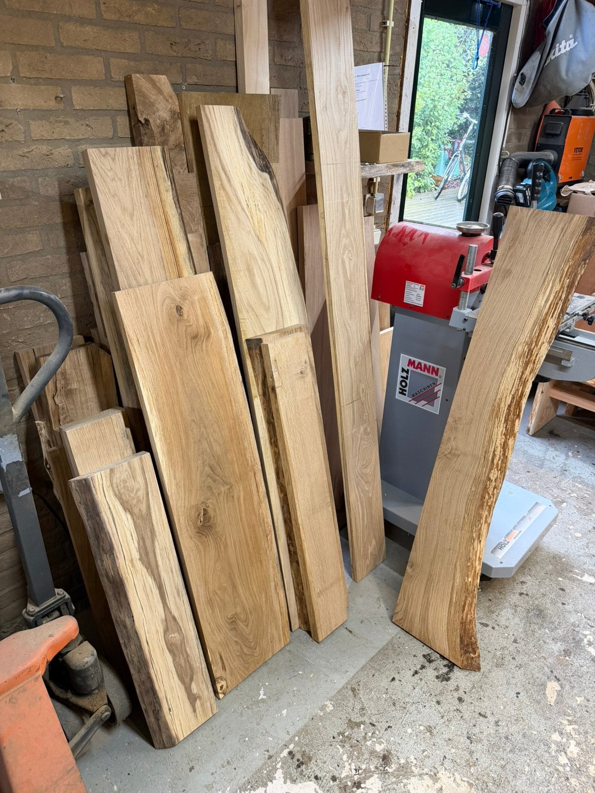 Diverse mooie wandplanken - incl blinde ophanging!, 25 tot 50 mm, Eiken, Nieuw, Ophalen of Verzenden