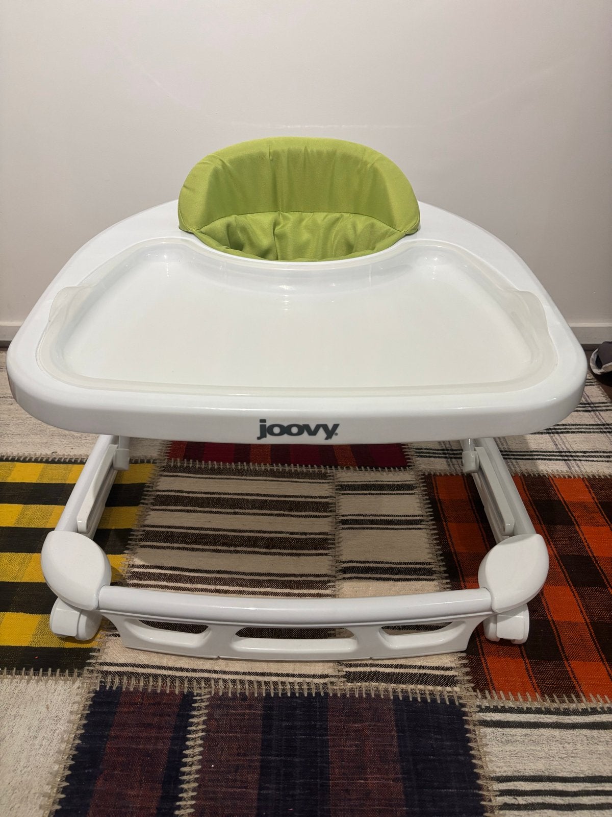 Joovy Spoon Baby Walker - Wit met Groen Zitje, Ophalen, Zo goed als nieuw, Overige typen, Afneembaar eetblad