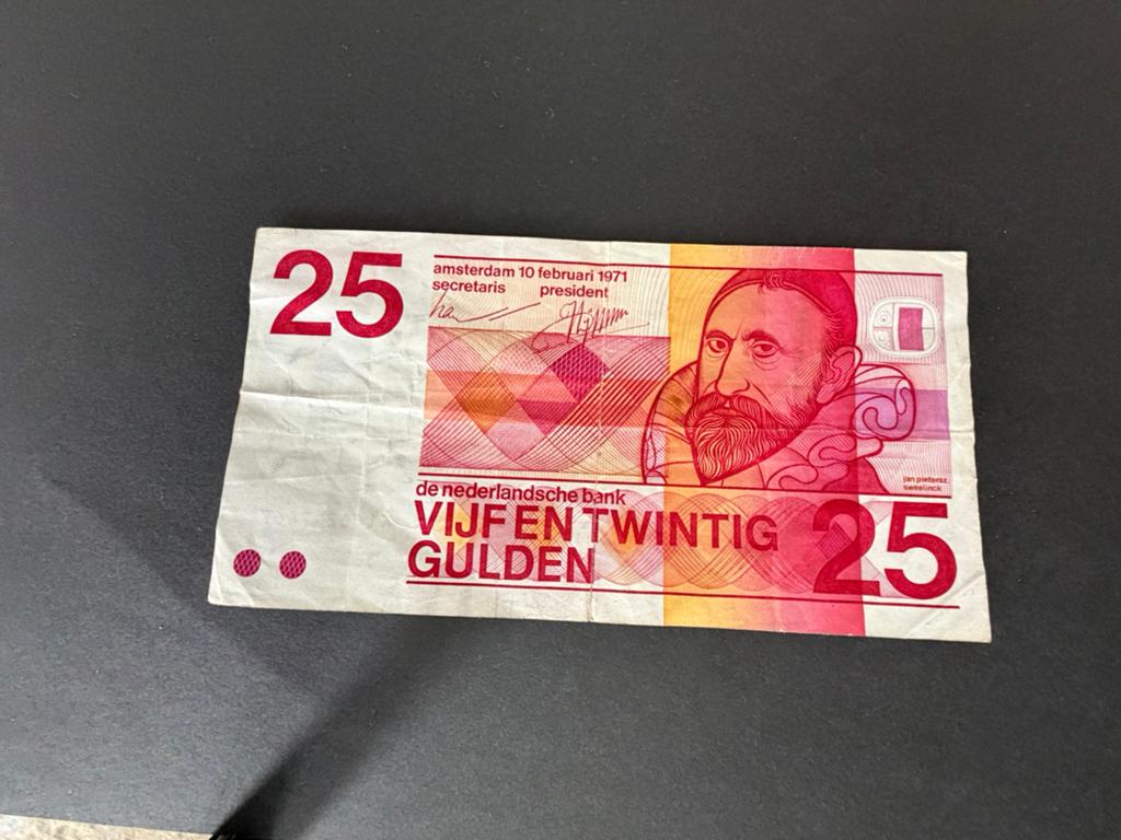 Bankbiljet 25 gulden 1973, Ophalen of Verzenden, 25 gulden