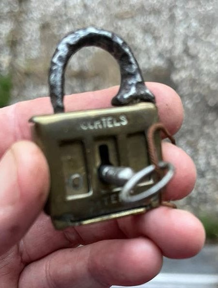 1900 zegelslot, tourtel patent, Antiek en Kunst, Ophalen of Verzenden