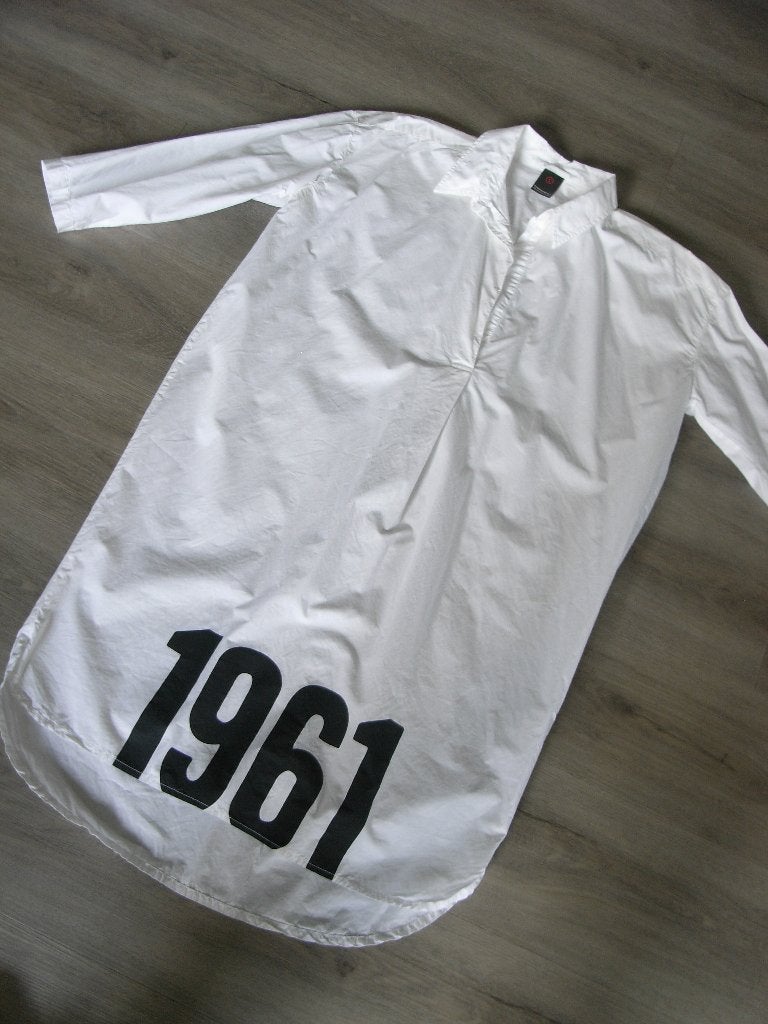 PENN&INK wit katoenen jurk/overhemdblouse mt S/36/38, Kleding | Dames, Jurken, Penn & Ink, Wit, Nieuw, Ophalen of Verzenden