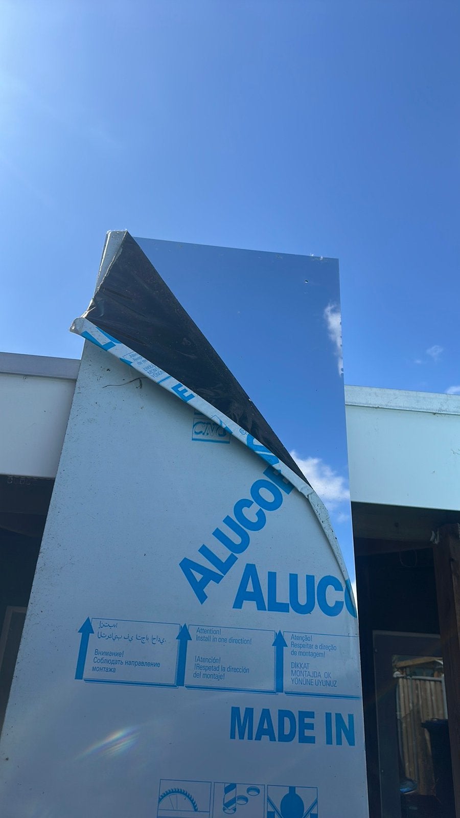 10x aluminium platen (trespa), Ophalen, Zo goed als nieuw