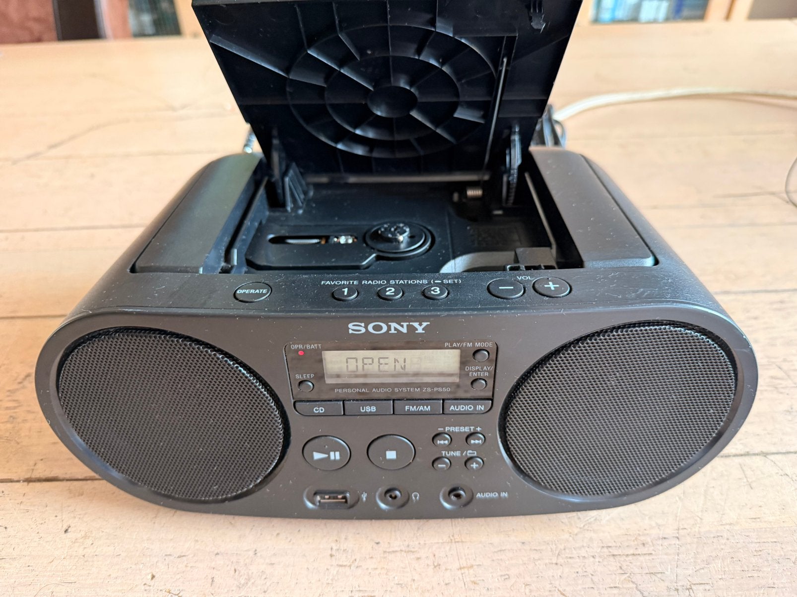 Philips zs-ps50 draagbare radio/cd speler met usb zie fotos, Ophalen of Verzenden, Zo goed als nieuw, Radio, Met cd-speler