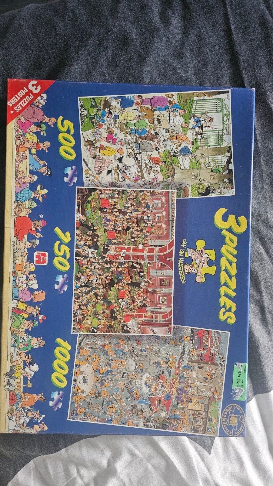 Jan van Haasteren 500,750,1000stukjes, Ophalen, 500 t/m 1500 stukjes, Zo goed als nieuw