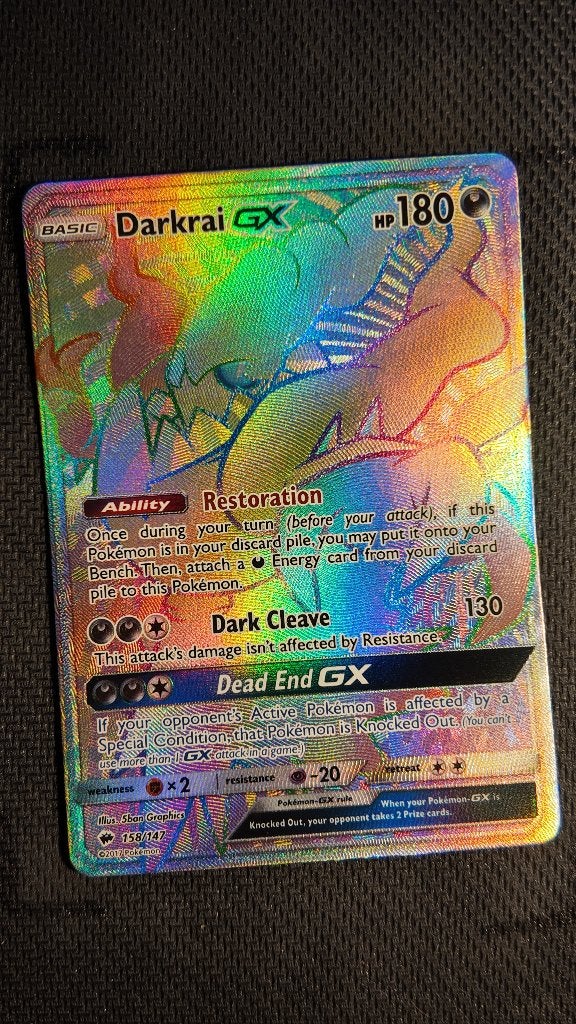 Darkrai-GX 158 Burning Shadows | Pokemon kaart, Ophalen, Zo goed als nieuw, Losse kaart, Foil
